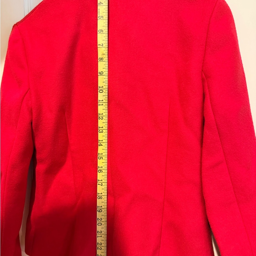 Theory Red Peacoat - Picture 5 of 7